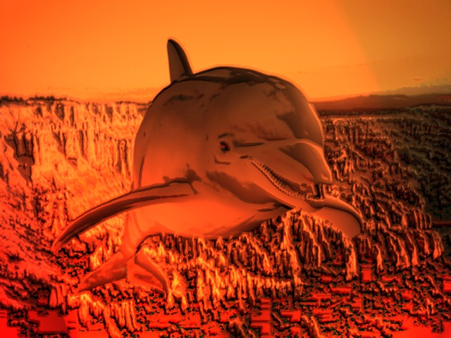 Punainen delfiini by Kultti.org