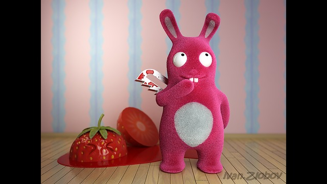 Pink Bunny by Ivan Zlobov